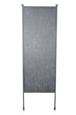 Lade das Bild in den Galerie-Viewer, Stele Metall grau Sichtschutz &quot;Uni&quot; Windschutz in 2 Größen wählbar
