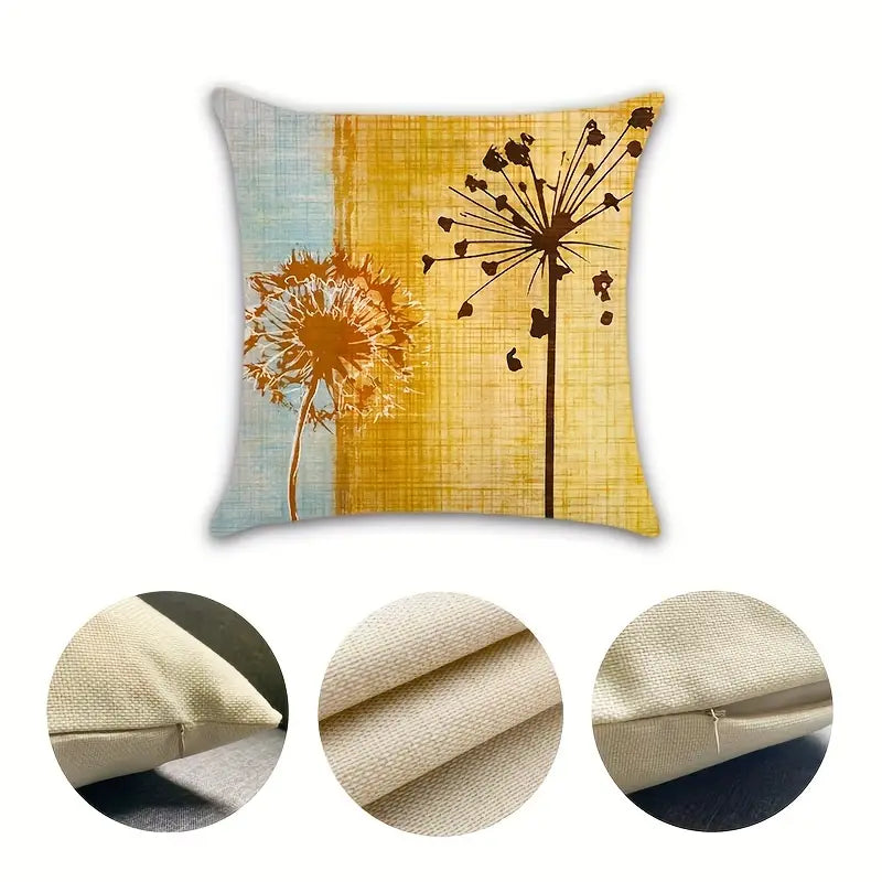 Kissen Outdoor Garten Wasserabweisend 45 x 45 cm Gräser natur/braun Dekokissen 4 Motive wählbar