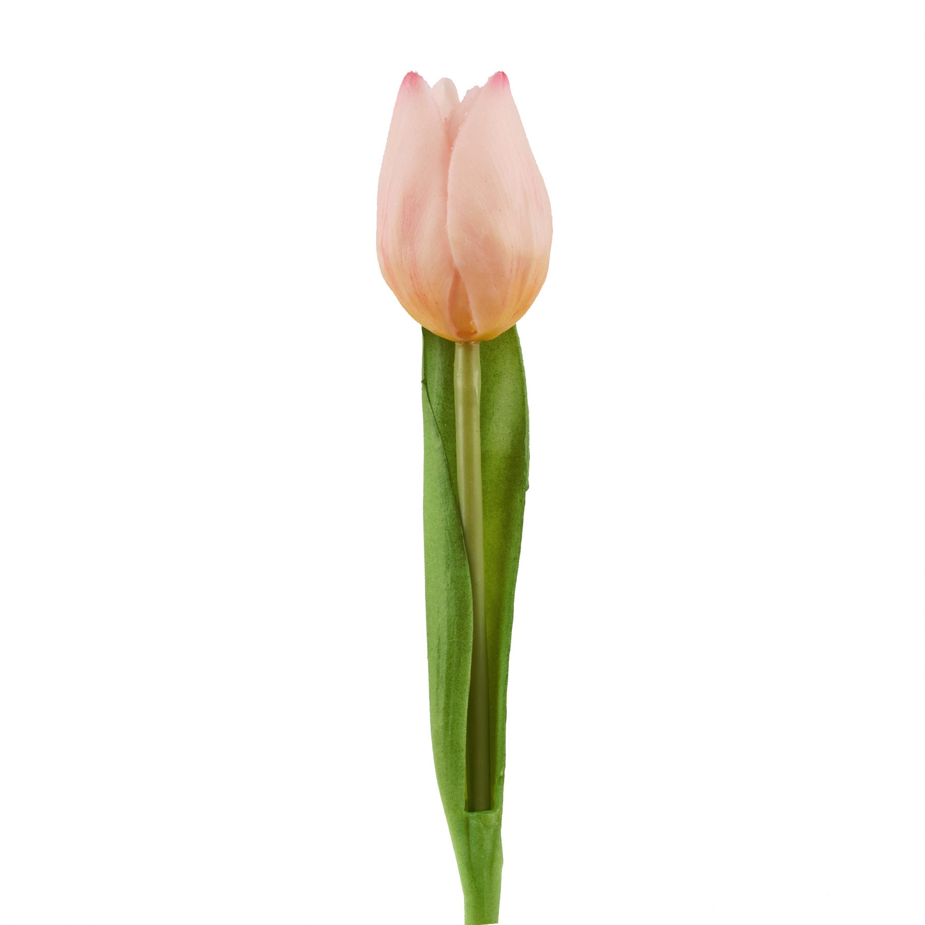 6x Tulpen künstlich mini L19cm Real Touch Kunstblumen hellrosa Frühling Deko