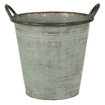 Lade das Bild in den Galerie-Viewer, Eimer mit Griff Metall Ø20-24/27+31cm H21/23/26+29cm Pflanzkübel Pflanztopf 4Größen wählbar
