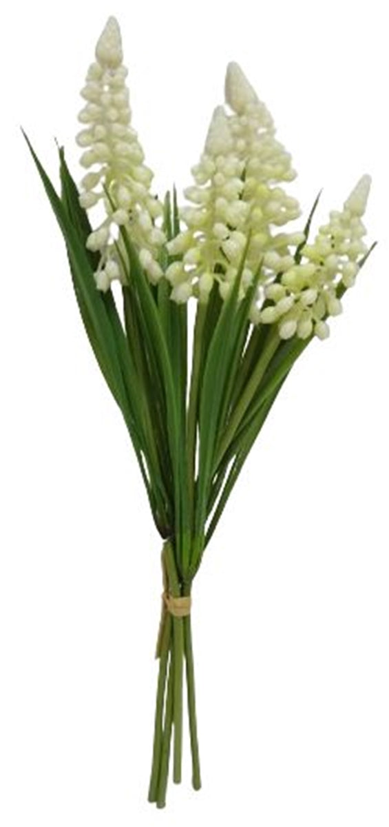 2x Kunstblume MUSCARI BUND x4Blüten L26cm Traubenhyazinthen violett Frühling