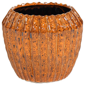 Blumentopf Topf Übertopf amber Ide Rib 2Größen wählbar