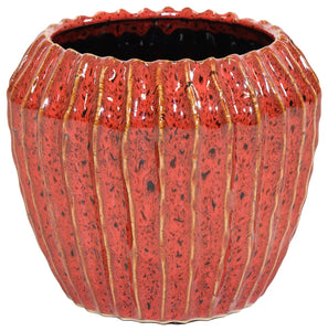 Blumentopf Topf Übertopf ruby Ide Rib 2Größen wählbar
