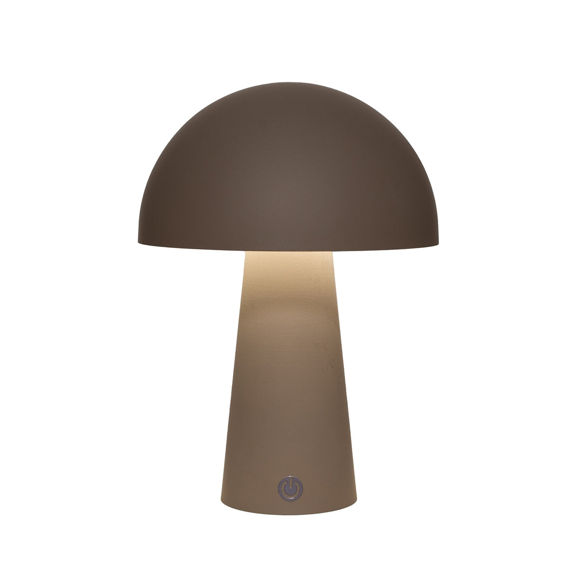 LED Tischlampe kabellos 15x21cm Matt Taupe Touch-Dimmer 3 Lichtfarben (2800K–6000K) Akku Tischleuchte mit USB-Kabel 80cm Moderne LED Lampe für Wohnzimmer, Schlafzimmer & Terrasse