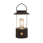 Lade das Bild in den Galerie-Viewer, LED Laterne IP44 Warmweiß dimmbar USB sand schwarz 9x H24cm Warmweißes Licht, stufenlos dimmbar, IP44, USB-Anschluss Innen &amp; Außen
