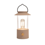 Lade das Bild in den Galerie-Viewer, LED Laterne IP44 Warmweiß dimmbar USB sand matt 9x H24cm Warmweißes Licht, stufenlos dimmbar, IP44, USB-Anschluss Innen &amp; Außen
