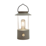 Lade das Bild in den Galerie-Viewer, LED Laterne IP44 Warmweiß dimmbar USB matt olive 9x H24cm Warmweißes Licht, stufenlos dimmbar, IP44, USB-Anschluss Innen &amp; Außen
