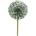 Lade das Bild in den Galerie-Viewer, Gartenstecker Metall Allium XXL Deko Purple &quot;ArtFerro&quot; Blütenkugel Ø29cm H140cm
