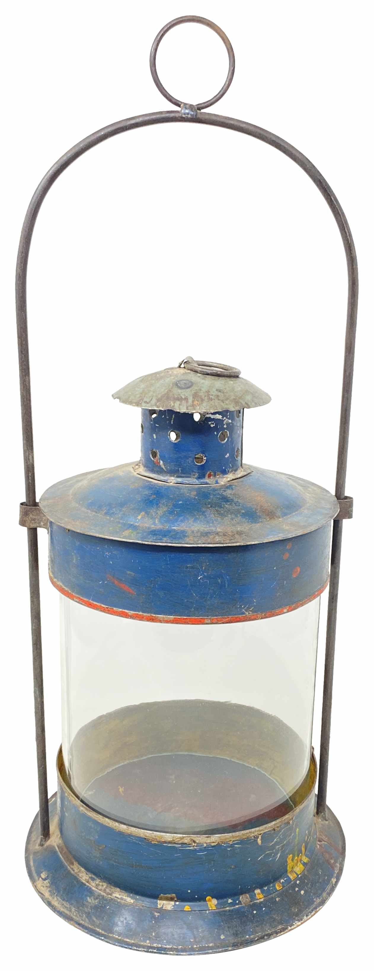 Laterne Antiquite Rusty Metall Gartenlicht verschieden farbig antik Ø20cm H47cm (Laterne kann von Farbe und Motive abweichen)