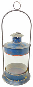 Laterne Antiquite Rusty Metall Gartenlicht verschieden farbig antik Ø20cm H47cm (Laterne kann von Farbe und Motive abweichen)