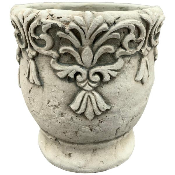 Topf Zement VALO creme Shabby Blumentopf Übertopf 3Größen wählbar