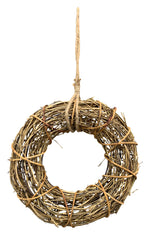 Lade das Bild in den Galerie-Viewer, Türkranz natur Kranzhänger Willow Rattan Kranz Ø29 + 39cm 2Größen wählbar

