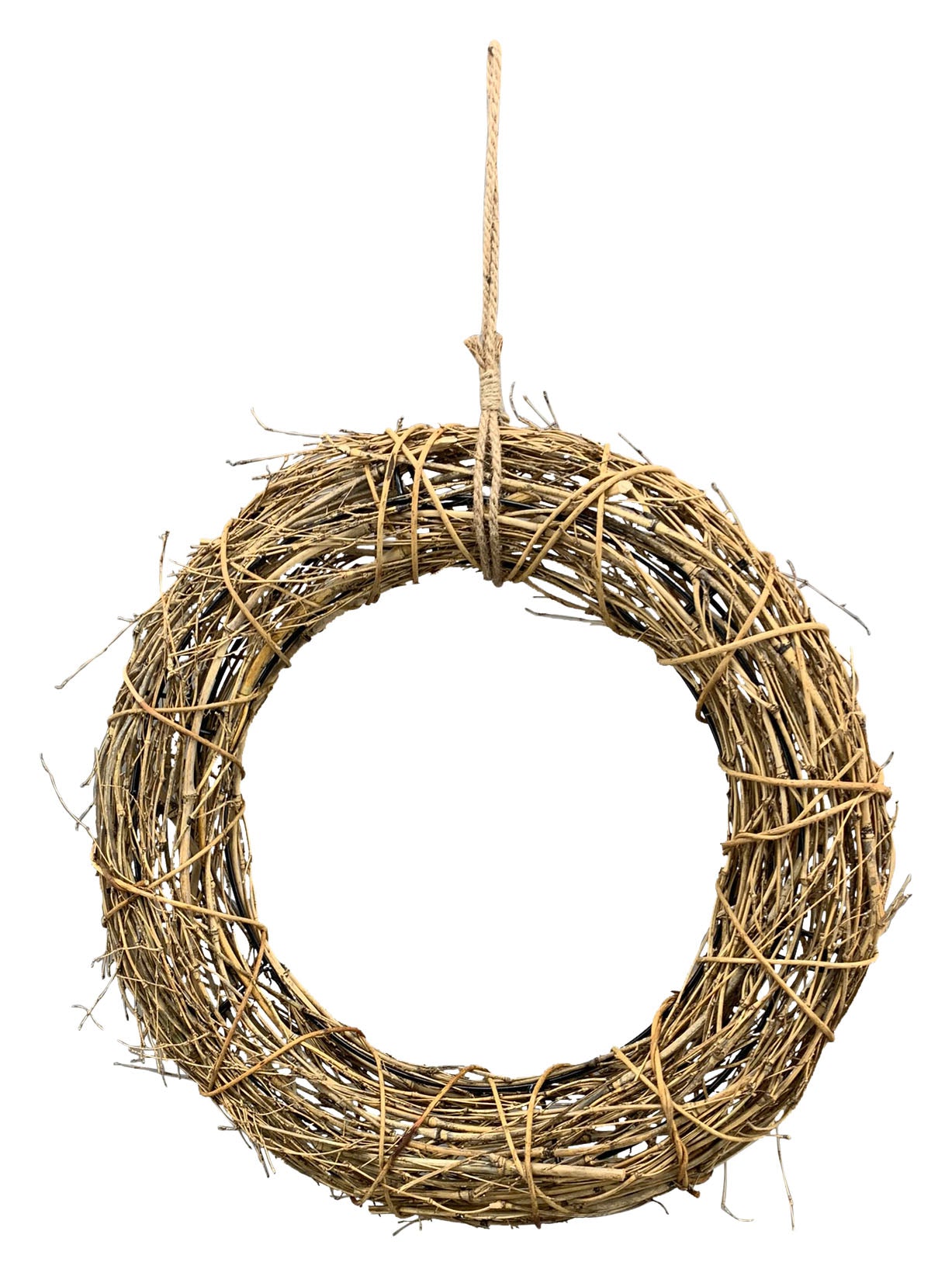 Türkranz natur Kranzhänger Willow Rattan Kranz Ø29 + 39cm 2Größen wählbar