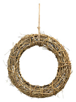 Lade das Bild in den Galerie-Viewer, Türkranz natur Kranzhänger Willow Rattan Kranz Ø29 + 39cm 2Größen wählbar

