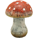 Lade das Bild in den Galerie-Viewer, Pilz Keramik Garten Wald rot-natur Ø14cm H18cm Herbst Herbstdeko Dekoration
