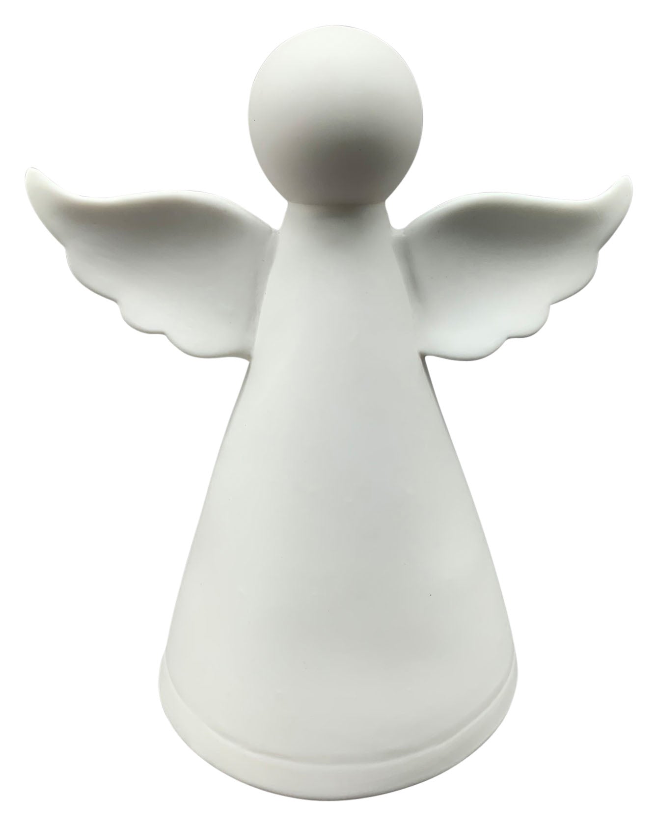 LED Engel Porzellan weiß H8cm/12cm/18cm Weihnachten 3Größen wählbar