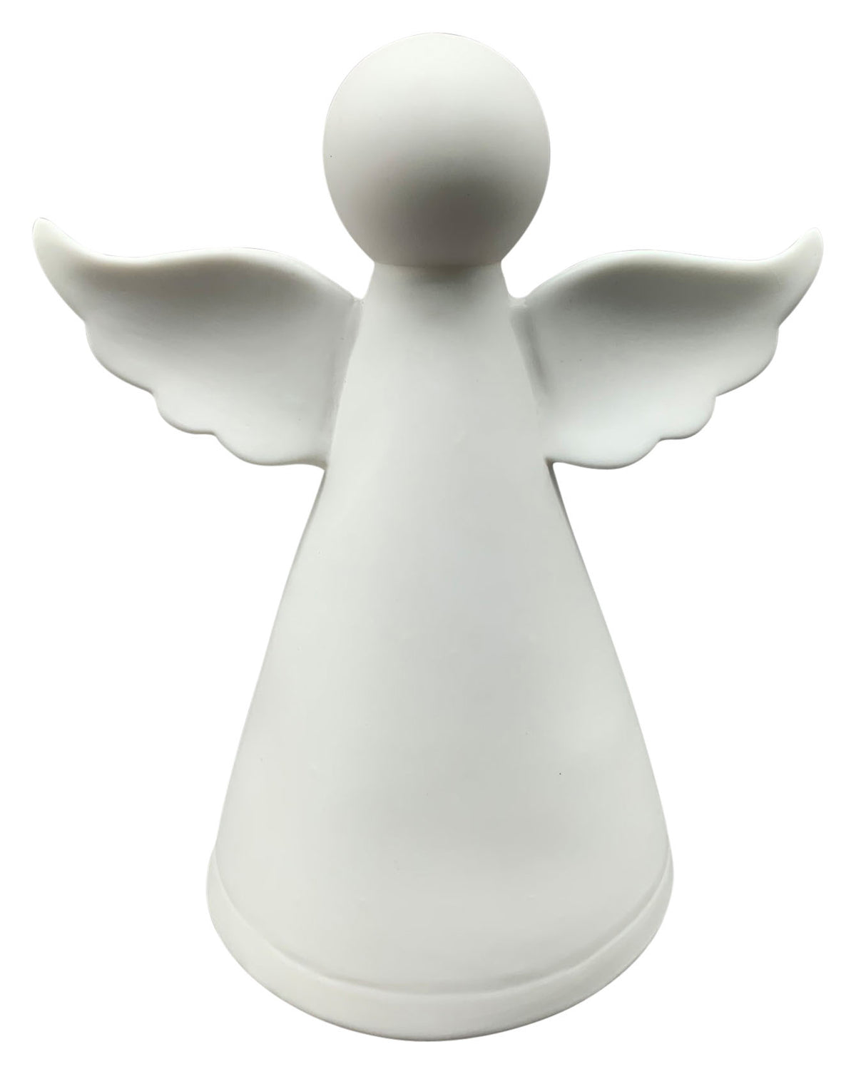LED Engel Porzellan weiß H8cm/12cm/18cm Weihnachten 2Größen wählbar – finehomegarden