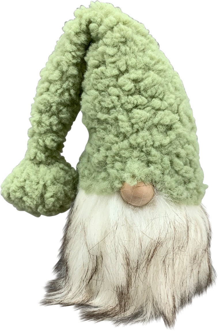 Wichtel Figur Skulptur Stoff grün Weihnachten Ø13x13cm H32cm