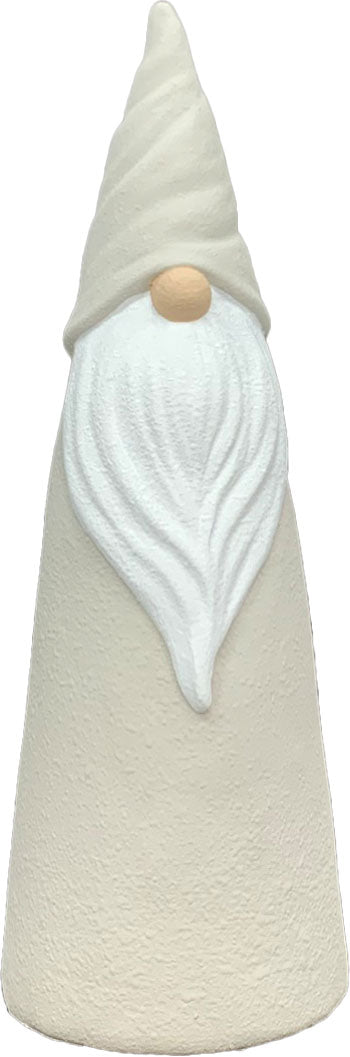Santa VALO Wichtel Gnom creme/weiß Terracotta Ø17cm H49cm