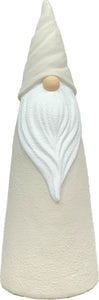 Santa VALO Wichtel Gnom creme/weiß Terracotta Ø17cm H49cm
