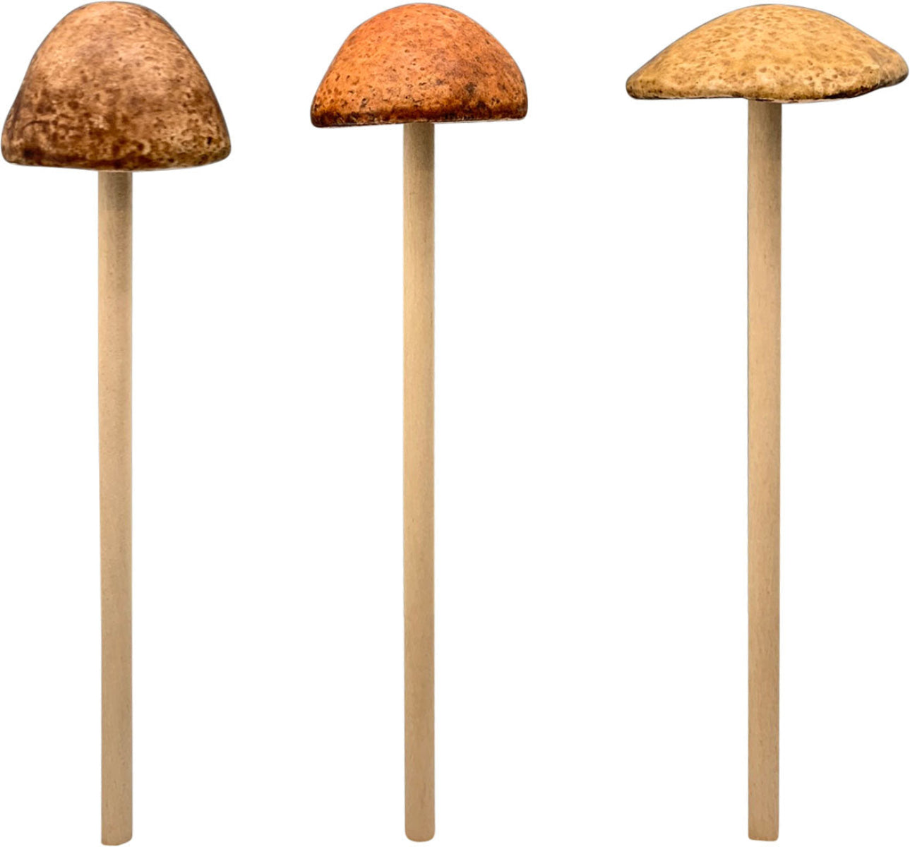 Pilz Steinzeug Garten Stecker 3sort. Wald natur/braun 2Größen wählbar