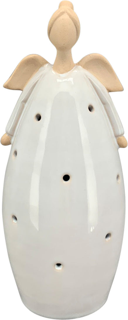 Engel mit LED-Licht Stonware H17cm Engelfigur