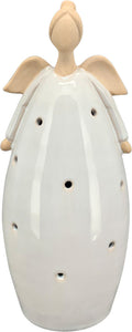 Engel mit LED-Licht Stonware H17cm Engelfigur