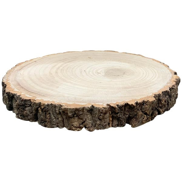 Holz Scheibe TIMBA natur Holz Teller Ø22+28+33cm 3Größen wählbar
