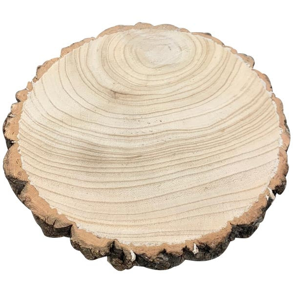 Holz Scheibe TIMBA natur Holz Teller Ø22+28+33cm 3Größen wählbar