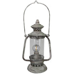 Lade das Bild in den Galerie-Viewer, Laterne Metall natur ArtFerro LED Gartenlaterne Deko-Laterne Landhaus Metalllaterne 18x13cm H31cm
