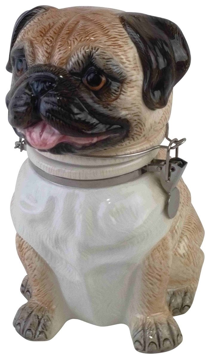 Candy Bowl Hund Bulldogge Keramik 18x14cm 24cm – Dekorativer Süßigkeitenhalter mit Schale – Bonbonschale für Süßigkeiten, Snacks, Nüsse und Schokolade – Wohn- und Tischdekoration