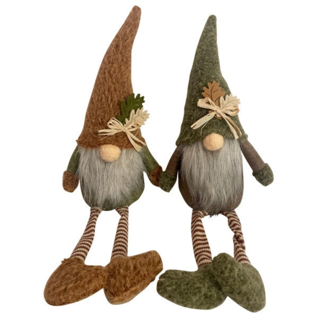 Gnom Fily 2-fach sortiert – 50 cm – Kantenhocker Wichtel aus Polyester – Herbst, Weihnachtsdeko & Winterdeko