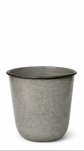 Kübel Metall Pflanzgefäß sand Pflanztopf Ø26+28+32cm Blumenkübel Pflanzschale Blumentopf Garten 3Größen wählbar