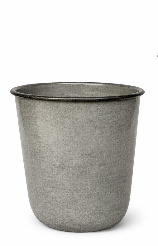 Kübel Metall Pflanzgefäß sand Pflanztopf Ø26+28+32cm Blumenkübel Pflanzschale Blumentopf Garten 3Größen wählbar