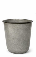 Lade das Bild in den Galerie-Viewer, Kübel Metall Pflanzgefäß sand Pflanztopf Ø26+28+32cm Blumenkübel Pflanzschale Blumentopf Garten 3Größen wählbar
