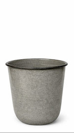 Lade das Bild in den Galerie-Viewer, Kübel Metall Pflanzgefäß sand Pflanztopf Ø26+28+32cm Blumenkübel Pflanzschale Blumentopf Garten 3Größen wählbar
