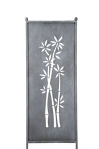 Stele Bambus grau Metall in 3 Größen wählbar