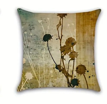 Kissen Outdoor Garten Wasserabweisend 45 x 45 cm Gräser natur/braun Dekokissen 4 Motive wählbar