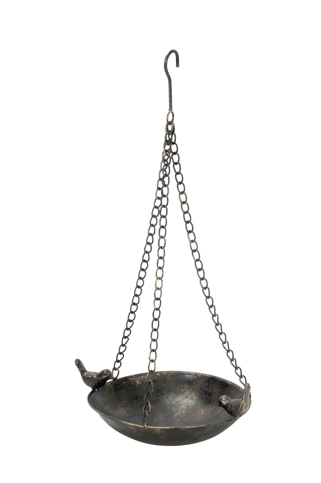Vogelbad Vogeltränke Vögel Insekten Tränke Balkon Garten braun Ø22,5x22cm H10cm