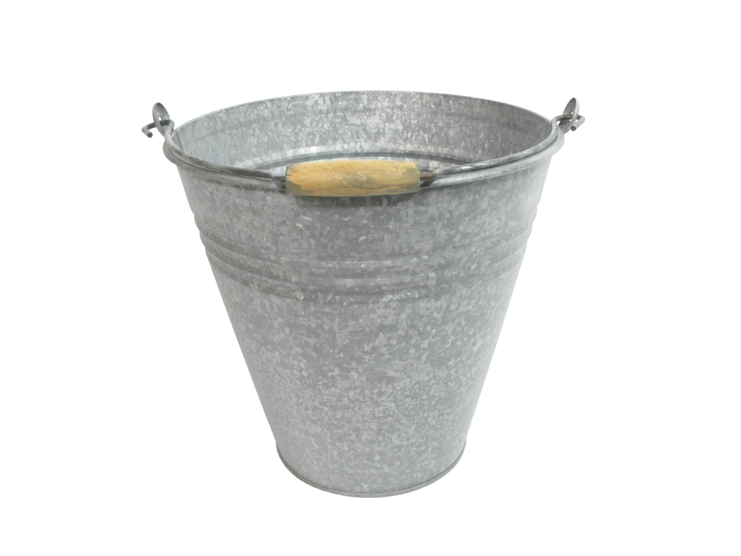 Zink Eimer mit Henkel Metall Ø23+30cm H21+30cm Pflanzkübel 2Größen wählbar