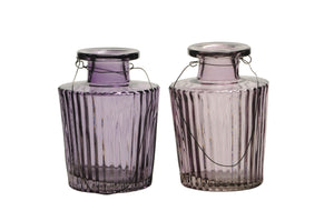 Glasvase 2fach sortiert Glas Vase zum hängen Ø13cm H12cm