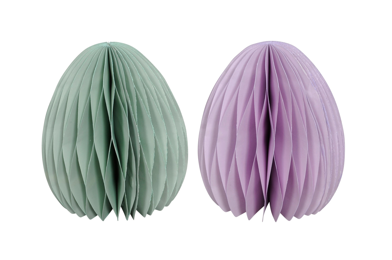 Osterei Waben-Optik Ø13cm H15cm 2farbig sort. Osterschmuck Papier&Pappe mint/flieder
