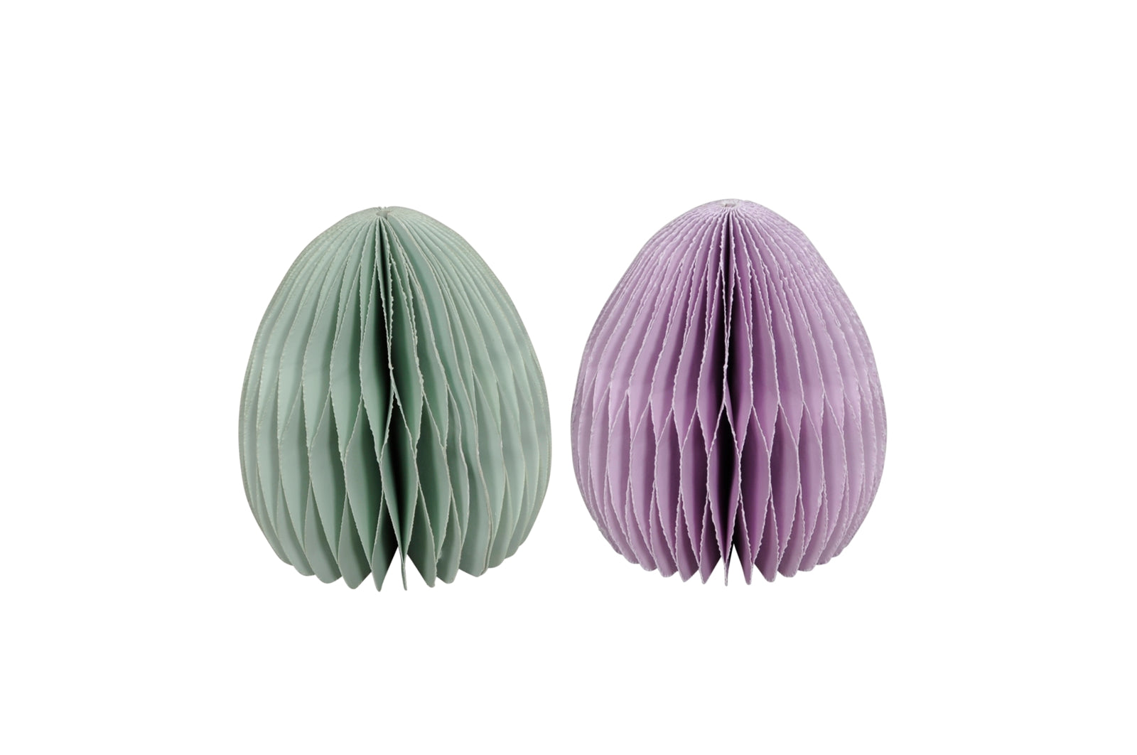Osterei Waben-Optik Ø8 H10cm 2FB sort. Osterschmuck Papier&Pappe mint/flieder 2Größen wählbar