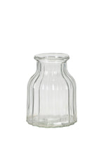 2x Glasvase Vase klar Ø11cm H15cm Tischvase