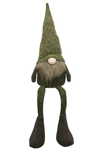 Wichtel Weihnachtswichtel Kantenhocker Stoff H31cm + H53cm grün Weihnachtsdeko Herbst Weihnachten Kantenhocker 2Größen wählbar