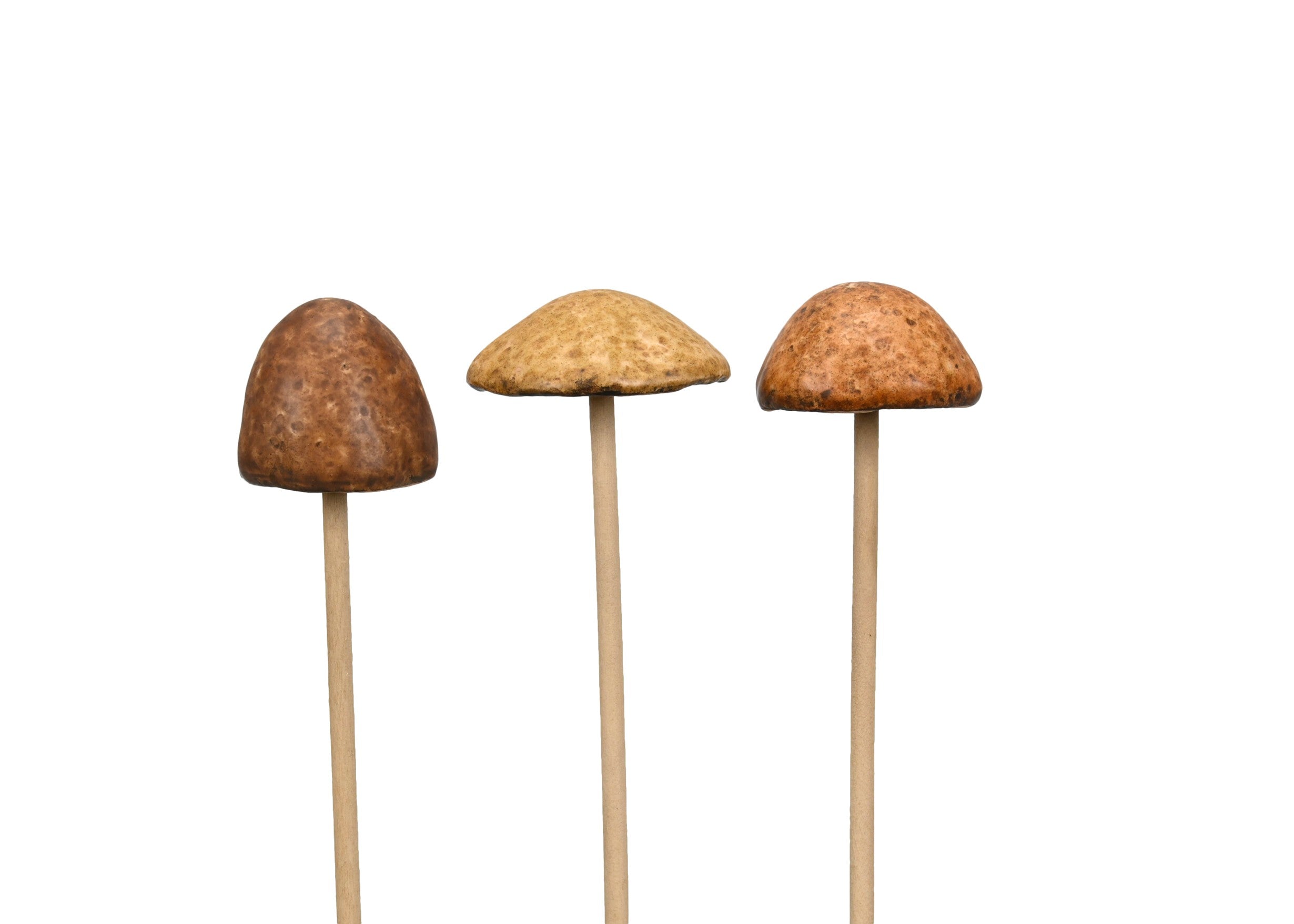 Pilz Steinzeug Garten Stecker 3sort. Wald natur/braun 2Größen wählbar