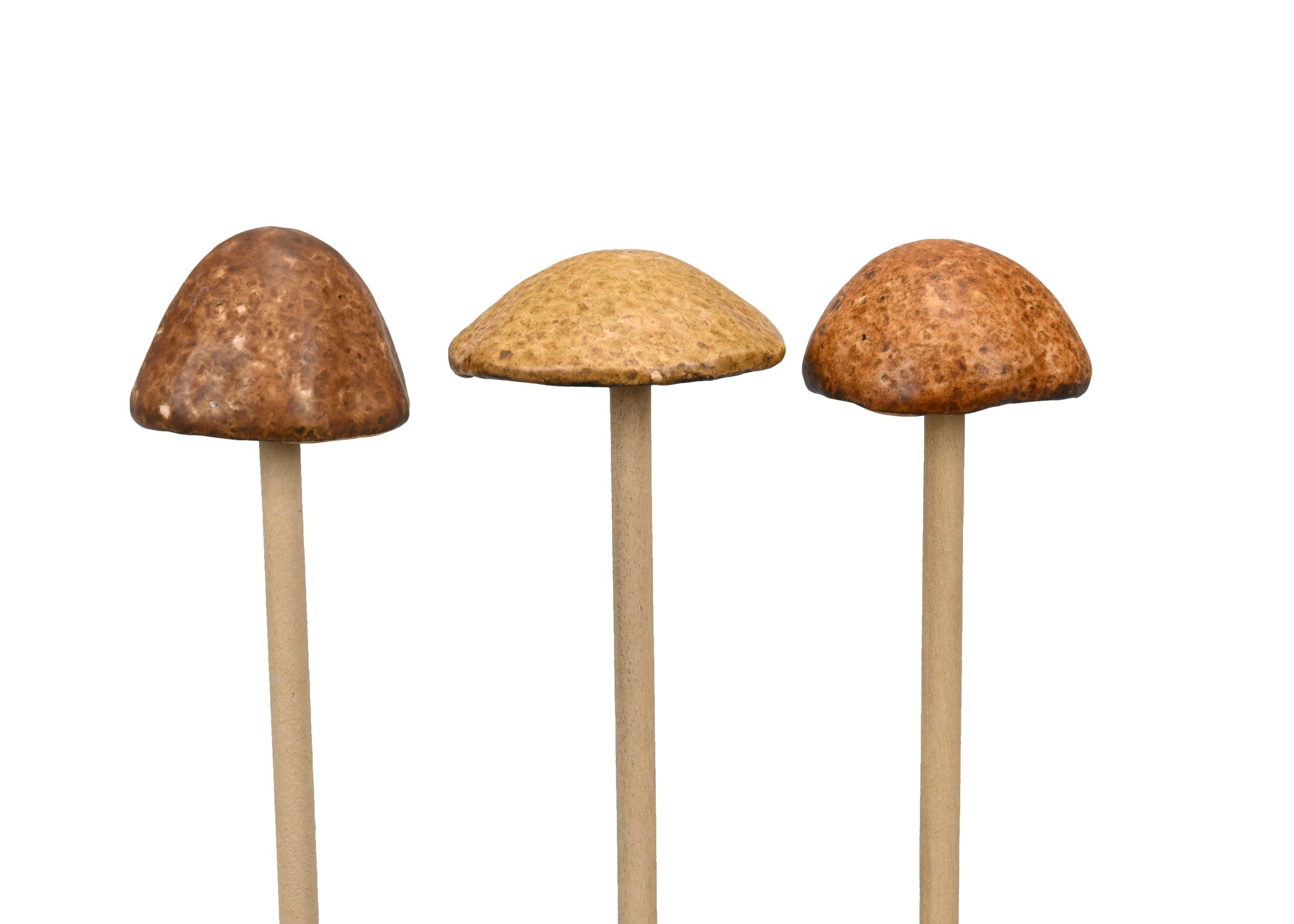 Pilz Steinzeug Garten Stecker 3sort. Wald natur/braun 2Größen wählbar