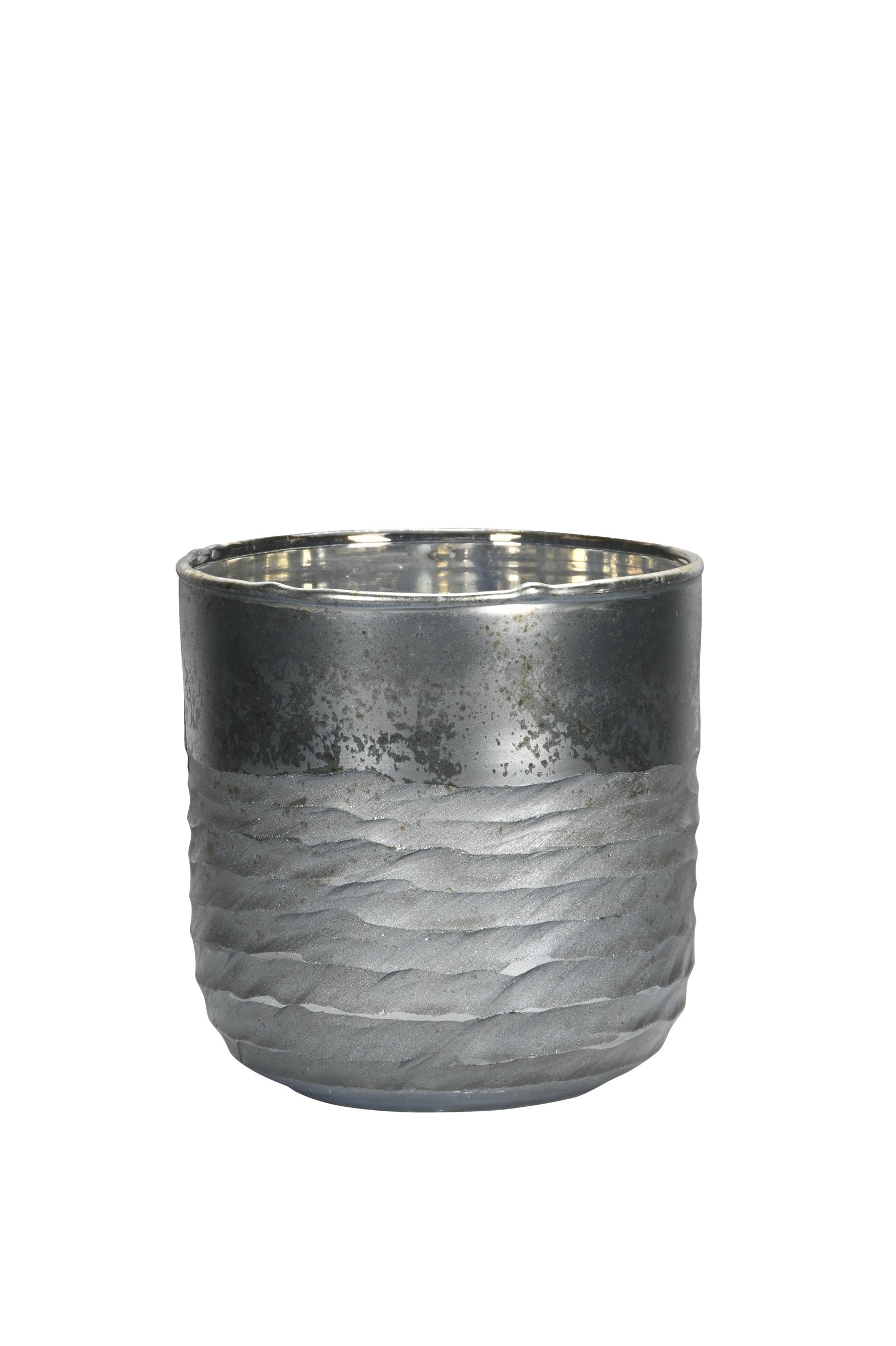 Windlicht Glas türkis Teelichthalter Ø10cm H10cm