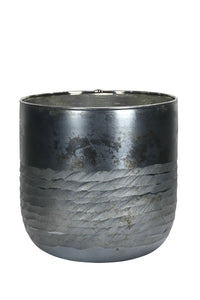 Windlicht Glas türkis Teelichthalter Ø14cm H14cm
