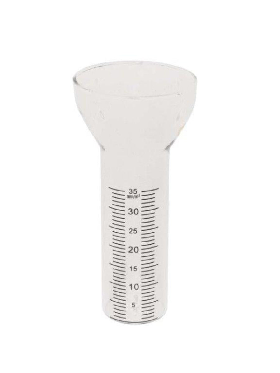 Regenmesser Ersatzglas Glas-Niederschlagsmesser 2er Set Garten und Beet – Präzise Niederschlagsmessung aus Glas – 8 x 17 cm